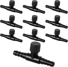 10Pcs Aquarium Air Control Valves for 3/16" 4Mm ID Airline Tubing, Adjustable