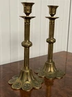 Nice pair of Gothic revival Candlesticks