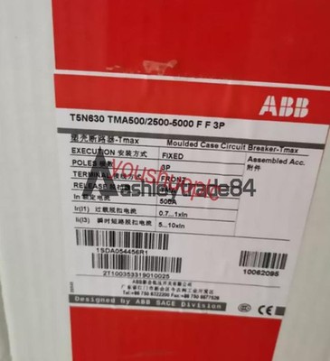 1PCS NEW ABB CIRCUIT BREAKER T5N630 TMA500/2500-5000 FF 3P 1SDA054456R1
