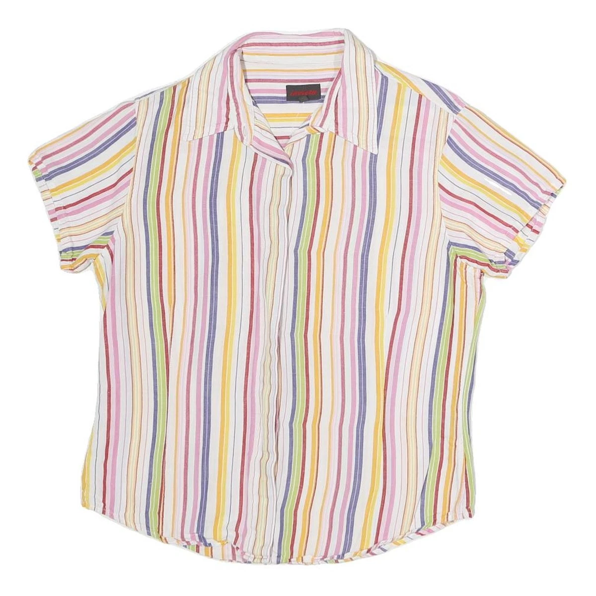 Maglietta Donna Estiva Con Stampa Gatto 3D A Righe, Girocollo Manica Corta, Morbida E Traspirante, Casual Tunica Top