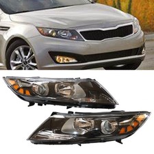 Pair Halogen Headlight Set For 2011 2012 2013 Kia Optima Leftright Side Lamp Us