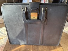 Vintage Coach Hinged Stand Alone Briefcase