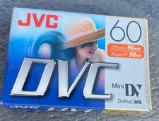 JVC Mini DV DVC Digital Video Cassette Tape  DVM60ME Media LP Mode Brand New