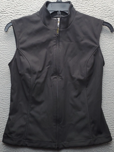 Zero Restriction Golf Performance Vest Women M Black Mock Neck Sleeveless Zipper - 第 1/6 張圖片