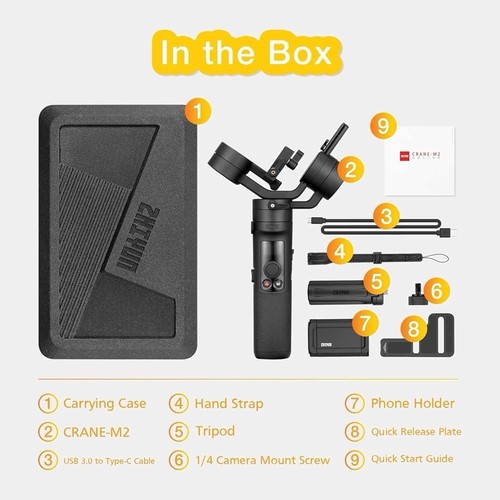 Zhiyun Crane M2 3-Axis Gimbal Stabilizer - New Unused - Picture 3 of 3