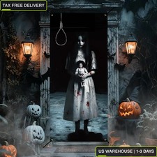 Halloween Garage Door Banner Decoration 3 x 6.5 ft