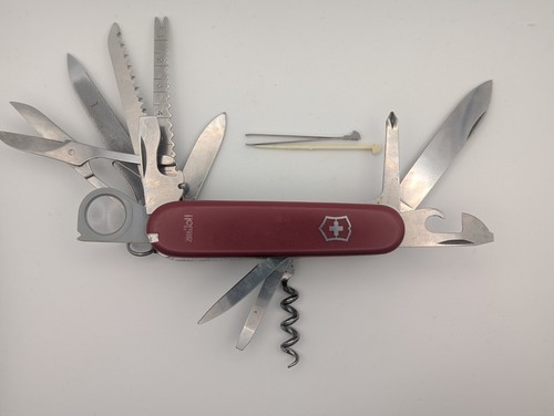 Victorinox Swiss Army Knife Champion Red "Hoffritz" Scale EXCELLENT VINTAGE