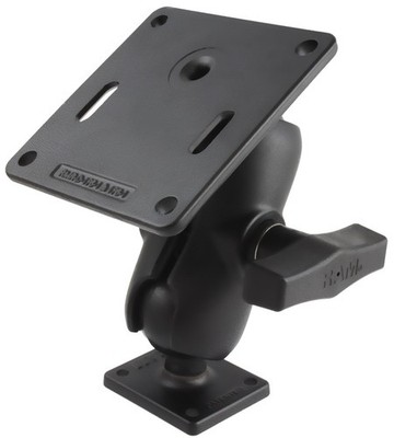 RAM Flat Surface 1.5 '' Ball Mount w/ 75x75mm VESA, Plate Short Arm & AMPS Plate