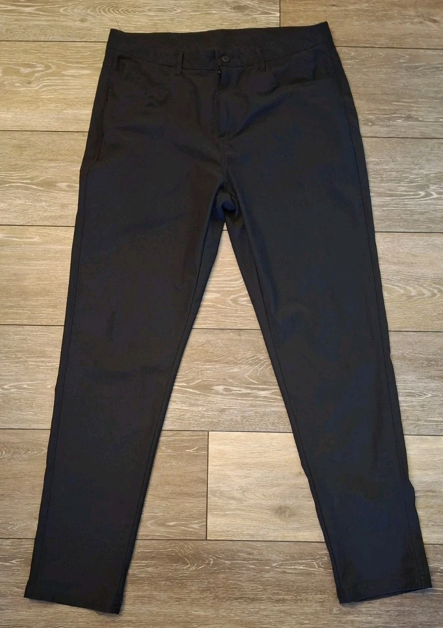 Eddie Bauer Travex Mens Pants 34x32 Black Performance Hiking Stretch Travel