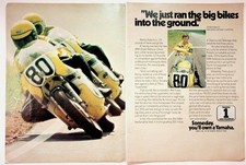 Yamaha Vintage Magazine Ad Kenny Roberts AMA Champion Motorcycle Racing 1970s