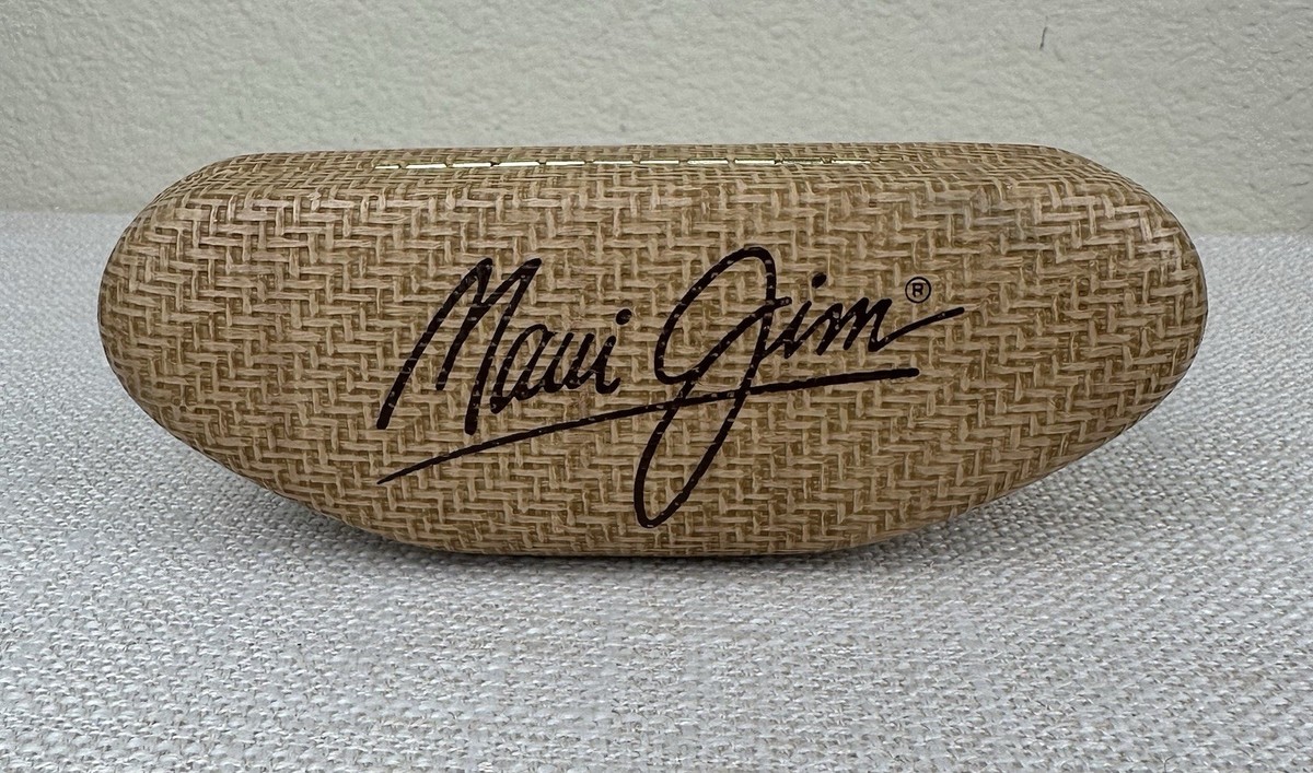 Maui Jim Sunglasses Case Clam Shell Hard Textured Woven  display picture 3