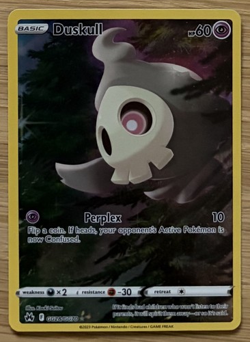 Pokemon Duskull GG28/GG70 Crown Zenith Galarian Gallery Holo LP