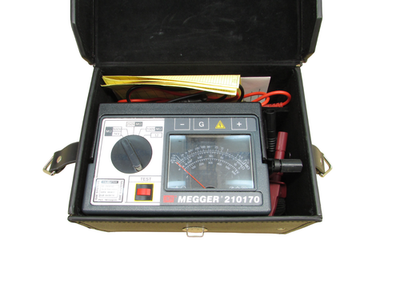 Megger 210170 Analog Hand Crank Insulation Resistance Tester | eBay