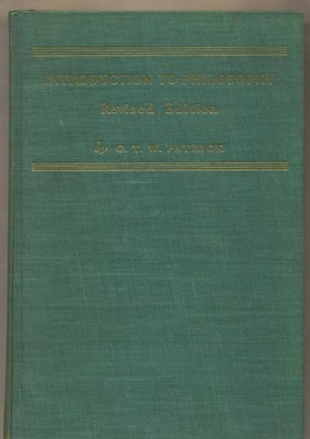 Introduction to Philosophy. Patrick, George Thomas White.: