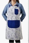 NWT Disney Bon Voyage Collection White and Blue 100% cotton Apron — photo 1