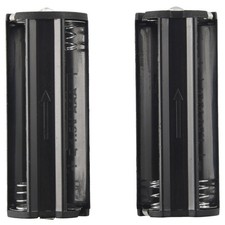 2Pcs Black Battery Holder for 3 x 1.5V AAA Batteries Flashlight Torch S6E46720