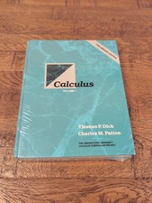 Calculus Vol 1 & Technology In Calculus Double Pack NEW Thomas P. Dick & Patton