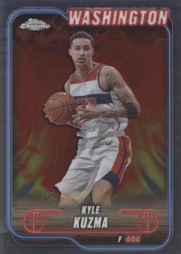 2024-25 Topps Chrome Basketball Kyle Kuzma #15 Blue Lava Refractor