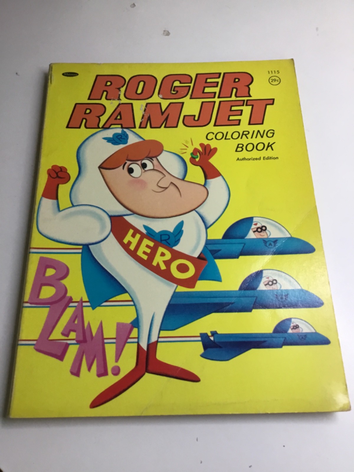 1966 Roger Ramjet Coloring Book