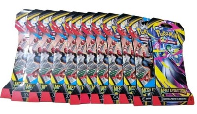 12x Pokemon Mega Evolution ME01 Sleeved Booster English Neu OVP