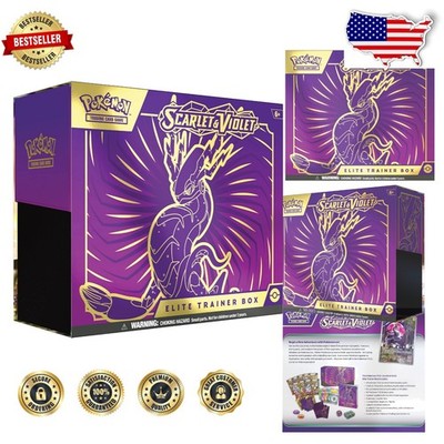 Pokemon Elite Trainer Box Scarlet Violet Miraidon Purple 9