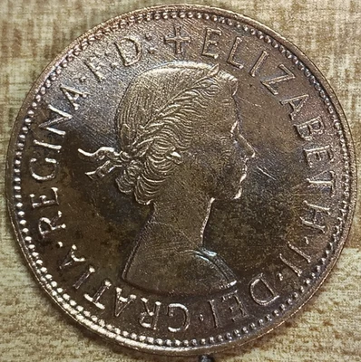 1966 ONE PENNY ELIZABETH ll DEI GRATIA REGINA. F. D Coin - Image 1 of 2