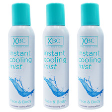 XBC Instant Cooling Face & Body Mist Spray Immediate Cooling Effect 150ml x 3
