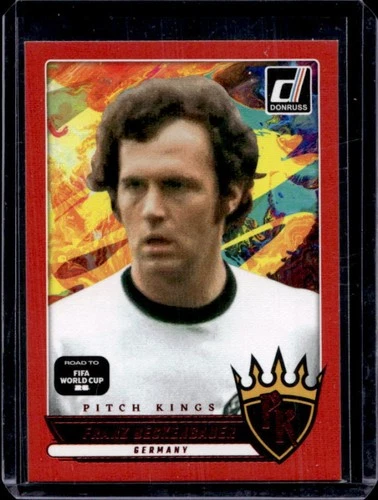 2025-26 Donruss Road to FIFA World Cup 26' Franz Beckenbauer Pitch Kings Red #25