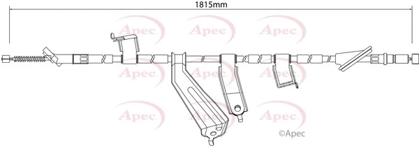 Handbrake Cable fits HONDA CR-V Mk3 RE6 2.2D Rear Left 2007 on Hand Brake Apec - Image 2 of 4
