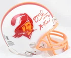 Mike Alstott Autographed Buccaneers 76-96 Mini Helmet A-Train - Beckett W Holo
