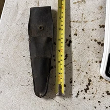 Vintage John A. Eberly Reading PA Leather Double Scissors Sheath Scabbard Belt