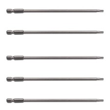 5Pcs Torx Screwdriver Bits, 1/4 Inch Hex Shank Screwdriver Bits, S2 Steel Mag...