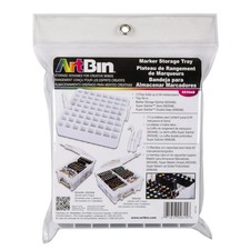 ArtBin Marker Storage Tray 6939AB Organizer Bin Holds 64 Markers/Pens, White