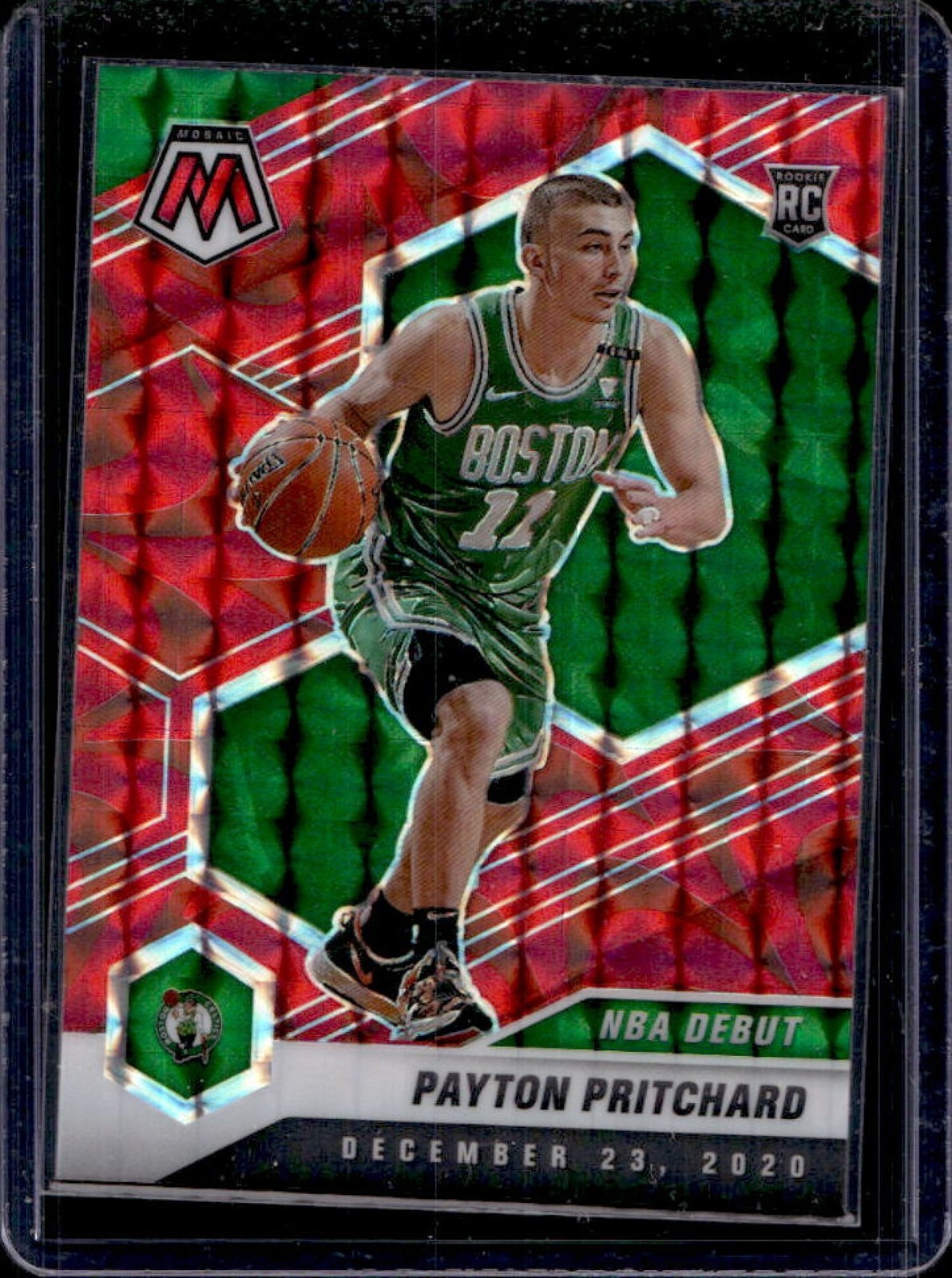 2020-21 Mosaic Payton Pritchard RC Red Rookie NBA Debut #269 Celtics