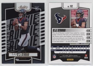 2023 Panini Absolute Rookies Orange CJ Stroud #102 Rookie RC