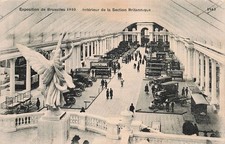 BELGIUM BRUSSELS BRUSSELS EXHIBITION 1910 INTERIOR OF
