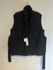 Quilted Zara Black Gilet - Size Medium - BNWT