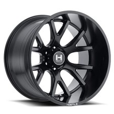 22x10 Hostile H113 Rage Asphalt Satin Black Wheel 6x5.5 -25mm