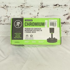 Mackie Chromium Premium USB Condenser Microphone w/Built-In 2-Channel Mixer NOS