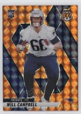 2025 Panini Mosaic Rookies Orange Mosaic Prizm /199 Will Campbell #378 6m7