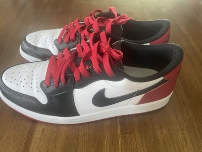 Pair Of AIR JORDAN 1 RETRO LOW OG Black Toe (2023) - CZ0790-106, SIZE: 10