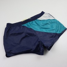Vtg 70s 80s Sprinter Shorts Mens M/L 32/34 Blue Nylon Running USA 2" Inseam Gym
