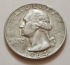 1964 D Washington Quarter 90% Silver       (X06)
