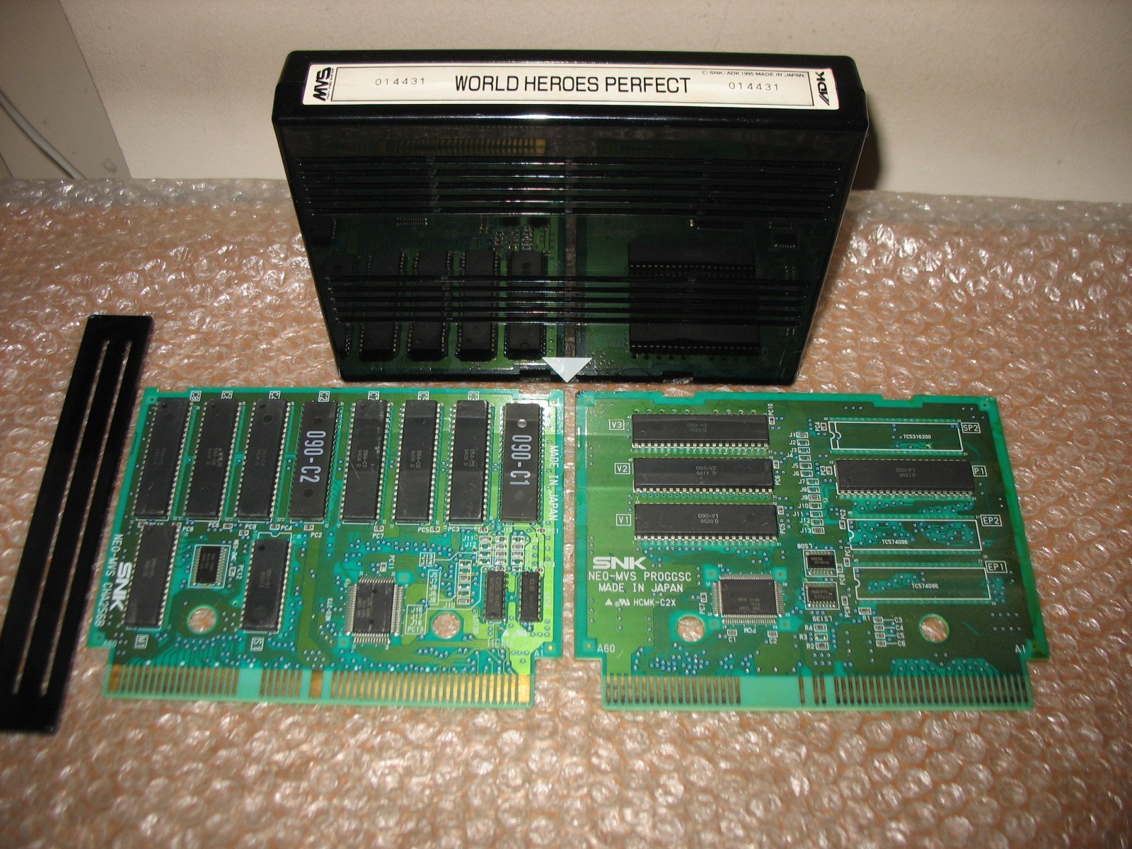 WORLD HEROES PERFECT NEO GEO MVS CART 100% ORIGINAL SNK!