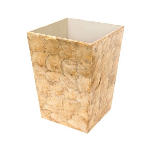 Marquesa Pearlized Waste Garbage Trash Basket - 第 1/1 張圖片