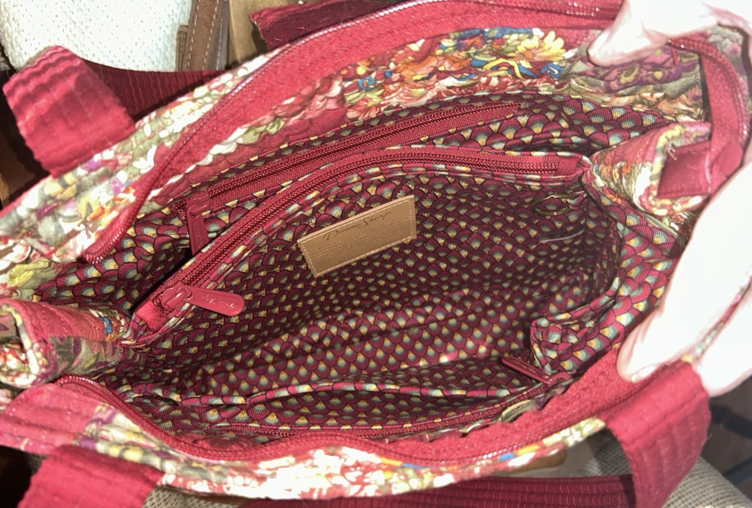 Donna Sharp Quilted Cottagecore Patchwork Colorbl… - image 9