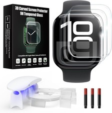UV Tempered Glass Screen Protector for Apple Watch Series 11/10 42mm,Tempered Gl