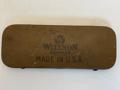 VINTAGE WILLSON GOGGLES TIN MADE IN THE USA, TIN ONLY 