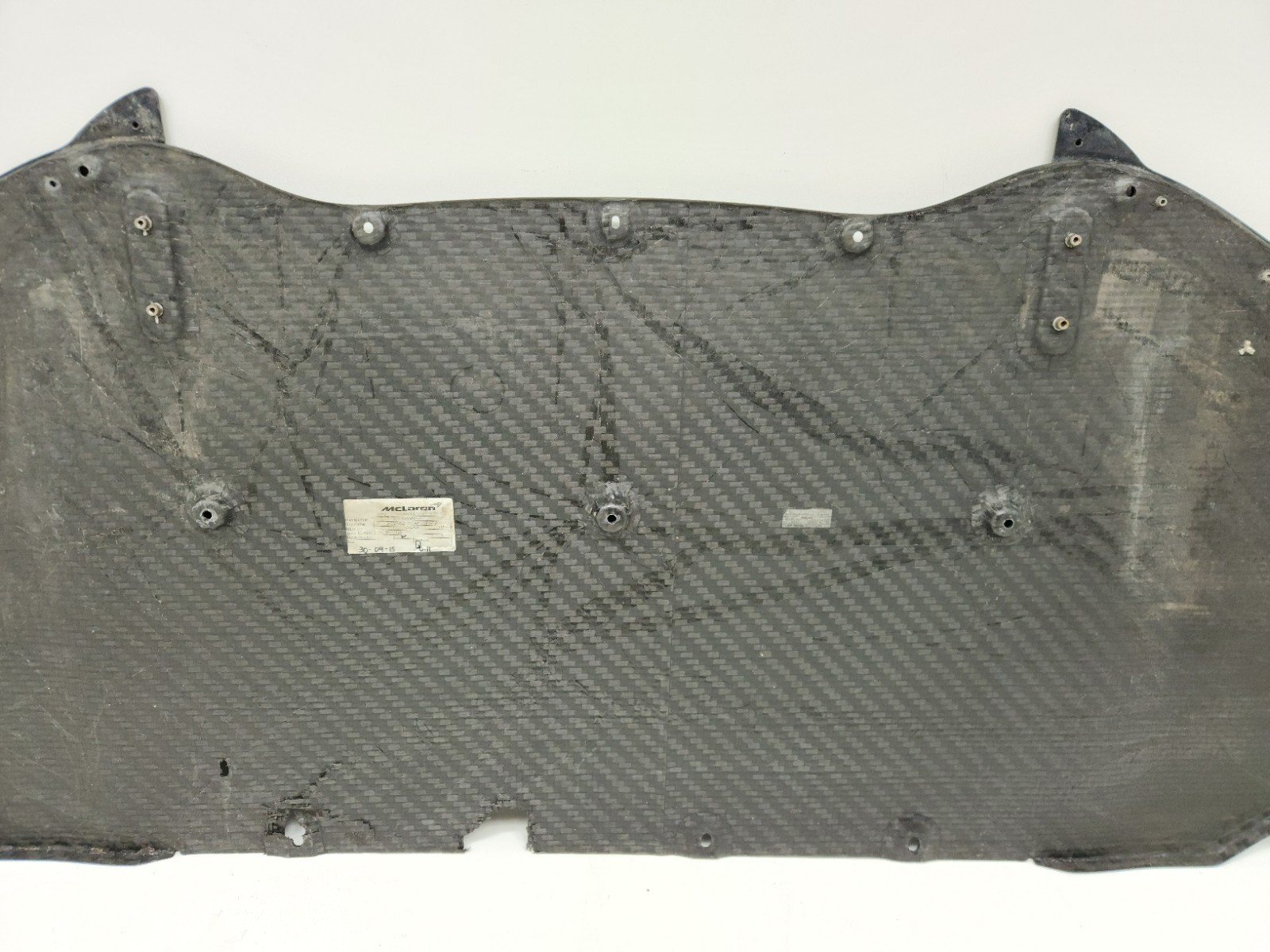 2015-2017 MCLAREN 675LT FRONT BUMPER LOWER CARBON FIBER SPLITTER OEM 11A9446RP