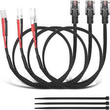 20" Mirror Plug Wire Tap Kit for Radar Detectors with Inline Fuse Set of 3 